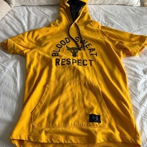 Mens under armour hooded short sleeve sweatshirt